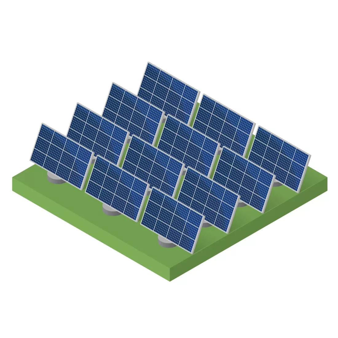 Solar Farm Isometric