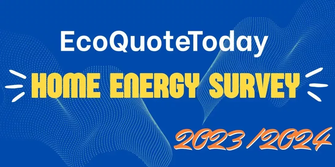 A blue background with the words "Home Energy Survey 2023/2024" on it and the Eco Quote Today logo